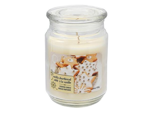 VANILLA SHORTBREAD 18 OZ SCENTED JAR CANDLE